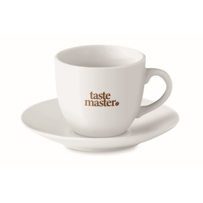 Taza con plato en cerámica para personalizar